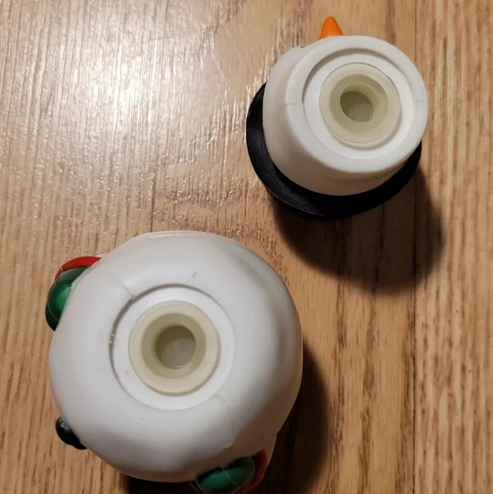 Vintage Avon Snowman Top Hat Salt & Pepper Shakers
